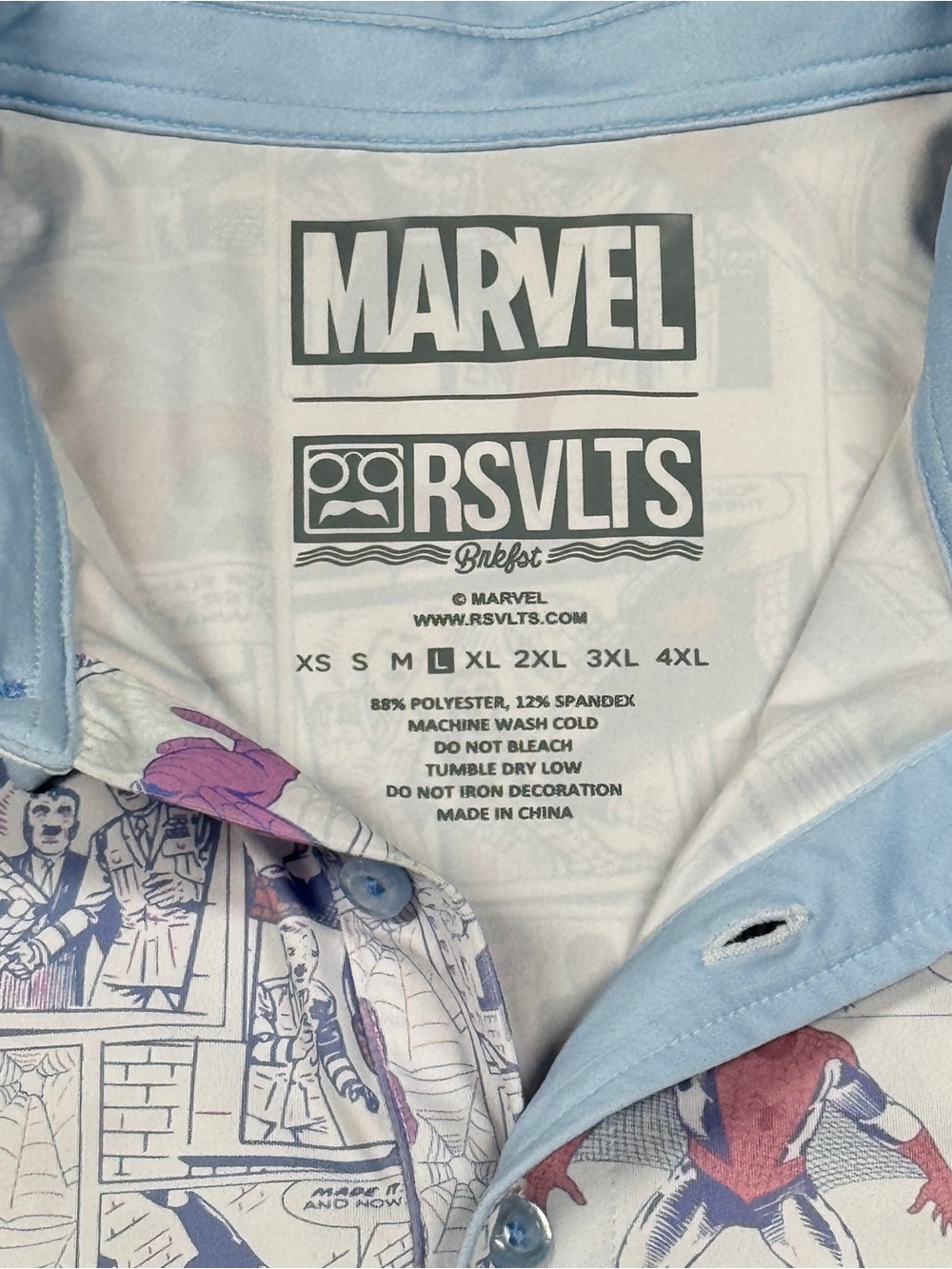 Marvel RSVLTS Spider-Man “Amazing Fantasy” All-Day Polo Large - Picture 4 of 8
